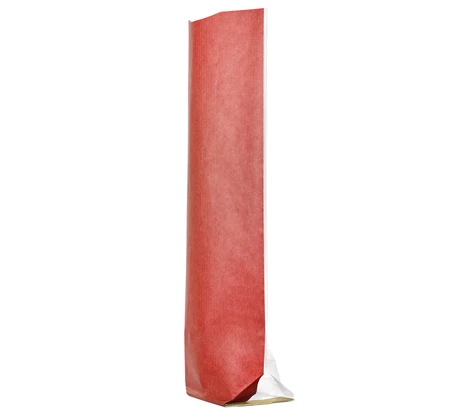 Polypropylene Bag with Red Kraft Paper Back